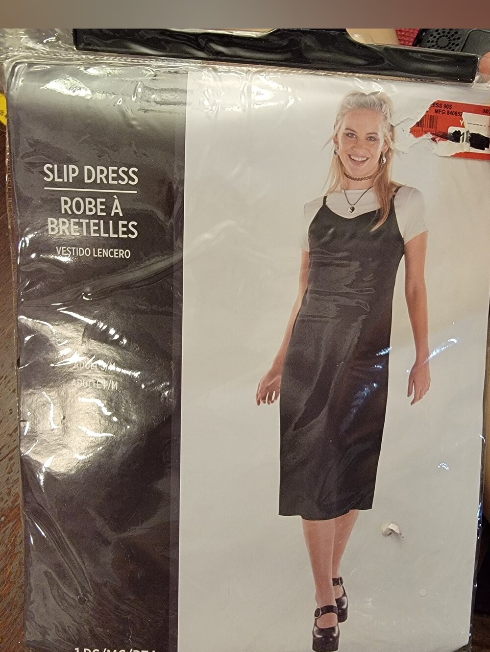 Women’s Black Midi Slip Dress – Sleek Layering Staple